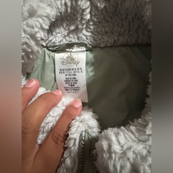Disney Haunted Mansion Green and White Sherpa Jacket - Picture 5 of 7